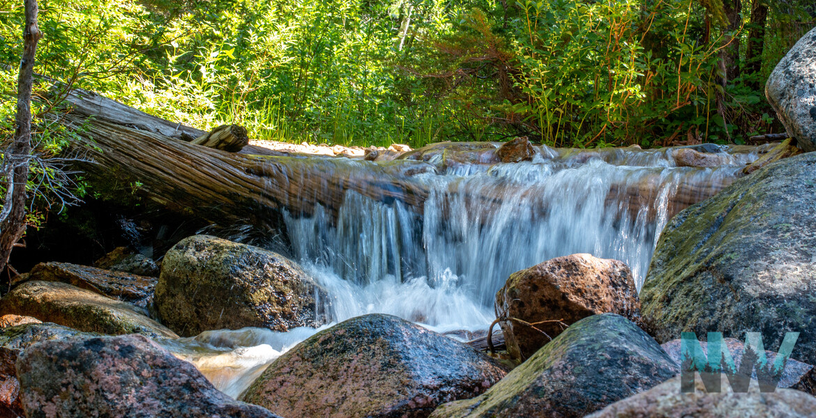 Small waterfall.