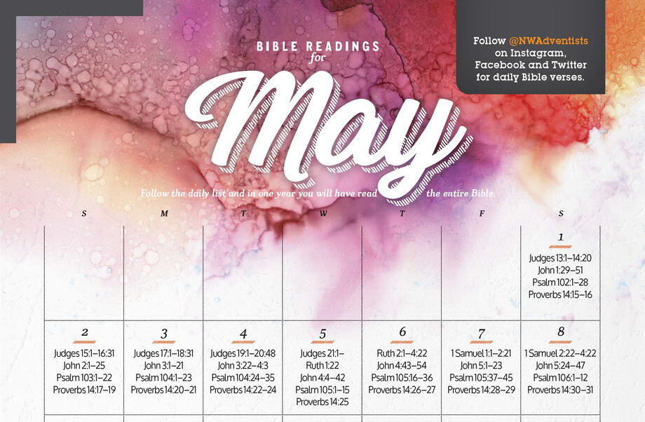 Bible Readings For May 21 Northwest Adventists