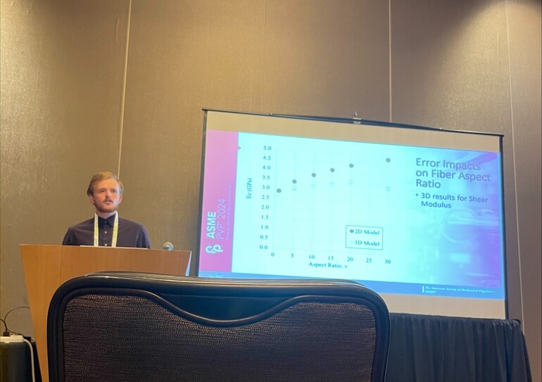 Luke Graham presenting at the PVP conference