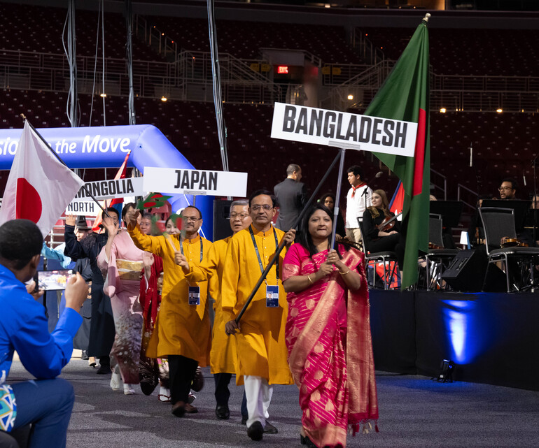 Parade of Nations at the Mission on the Move program on Saturday, July 12, 2025. The 62nd General Conference Session of the Seventh-day Adventist Church, America’s Center Convention Complex, St. Louis, Missouri, USA, July 3-12, 2025. Camera date: Saturday, July 12, 2025 17:57.