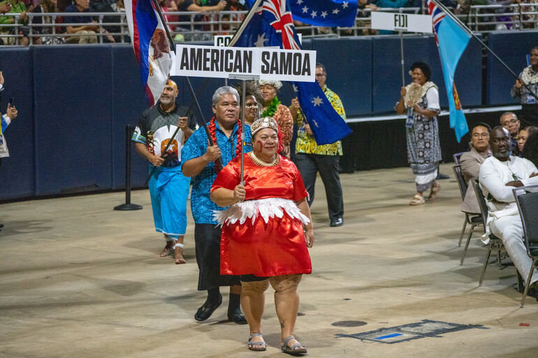 Parade of Nations at the Mission on the Move program on Saturday, July 12, 2025. The 62nd General Conference Session of the Seventh-day Adventist Church, America’s Center Convention Complex, St. Louis, Missouri, USA, July 3-12, 2025. Camera date: Saturday, July 12, 2025 18:54.