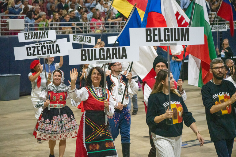 Parade of Nations at the Mission on the Move program on Saturday, July 12, 2025. The 62nd General Conference Session of the Seventh-day Adventist Church, America’s Center Convention Complex, St. Louis, Missouri, USA, July 3-12, 2025. Camera date: Saturday, July 12, 2025 18:48.