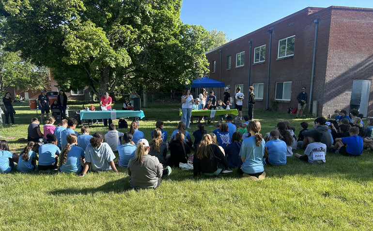 Students gather for worship