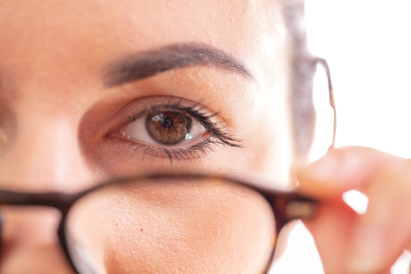 Closeup of a woman's eye.