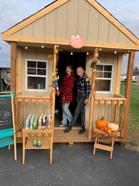 BACS students built a shed.