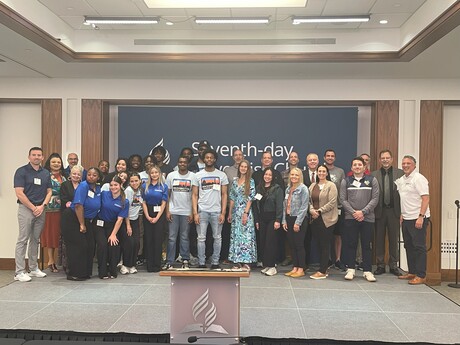 Group photo of in-person attendees of the 2025 AAMP Conference