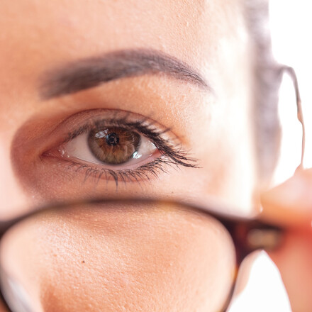 Closeup of a woman's eye.