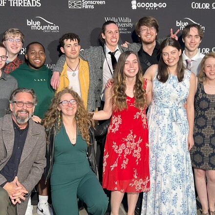 group photo of WWU students attending the Sonscreen Film Festival
