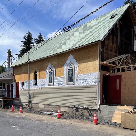 The Troy Thrift Store under renovation