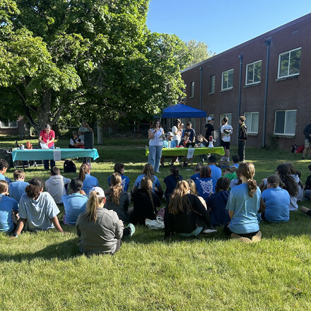 Students gather for worship