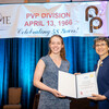 Avianna Alvarez receives her award at the PVP conference