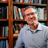 Paul Dybdahl in a library